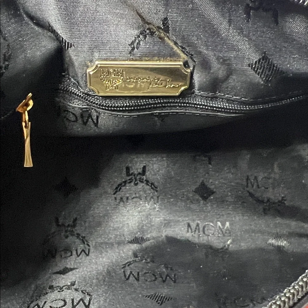 MCM Red and Black Shoulder Bag